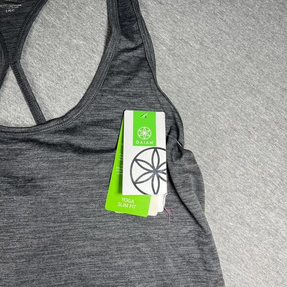 New With Tags Gaiam Women's Yoga Slim Fit Tank Top Moisture Wicking Activewear - Picture 2 of 7